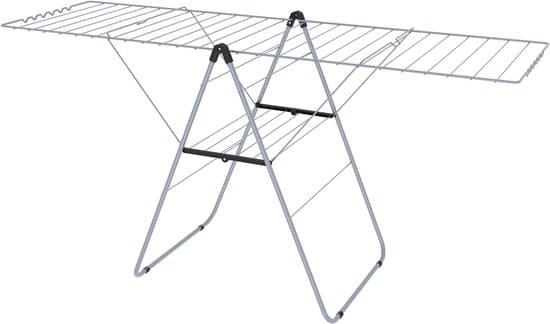 Klein Droogrek Staand - Inklapbaar & Compact - 17-19 Meter Drooglengte - Klein Droogrekje Staand - Klein Wasrekje Staand - Modern Design - Binnenstyle Aerio Fold